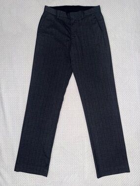 Murano Charcoal Plaid Dress Pants